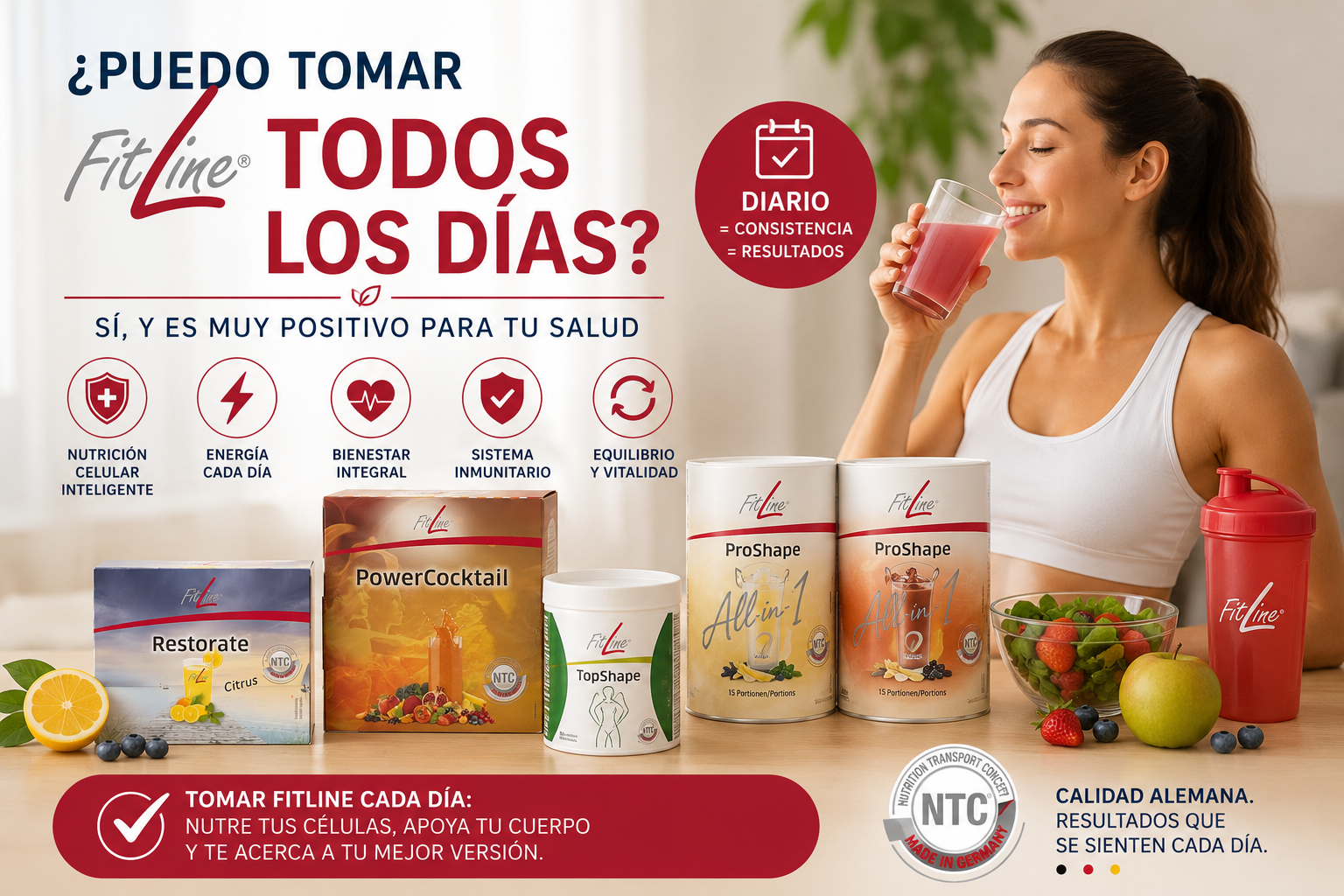 puedo tomar fitline todos los días